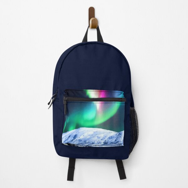 Item preview, Full Color Spectrum Aurora Over Snowcapped Mountain designed and sold by DEL-Productions.