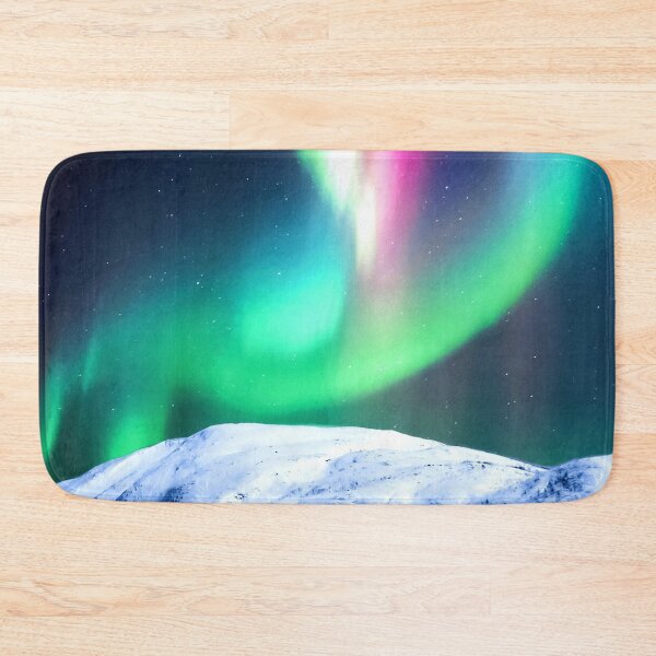 Item preview, Full Color Spectrum Aurora Over Snowcapped Mountain designed and sold by DEL-Productions.