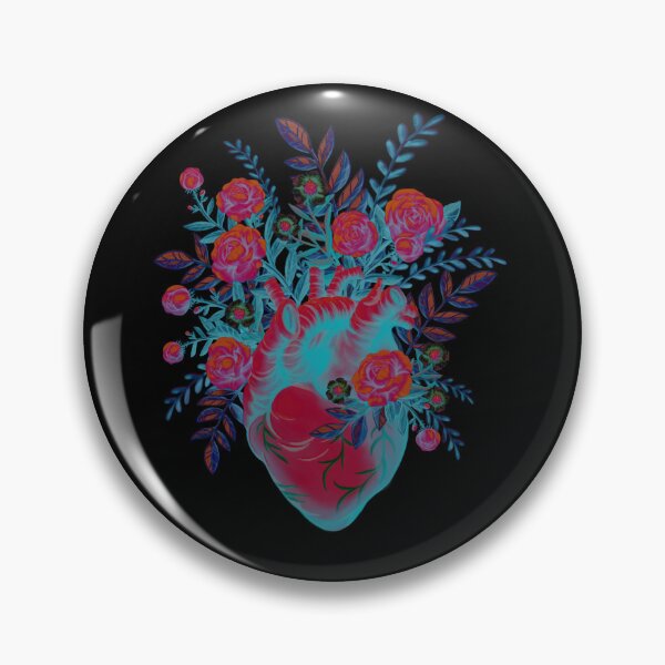 Item preview, Bright Floral Anatomical Heart designed and sold by AndreasAArt.