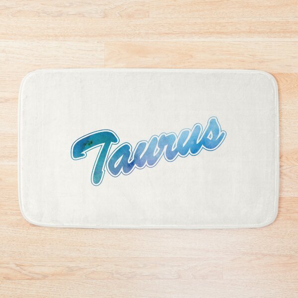 Item preview, TAURUS Zodiak Sign Brush Script (blue/green) designed and sold by JennieCarolina.