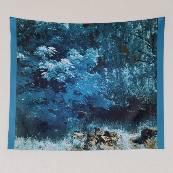 Item preview, The path through the blue trees designed and sold by Jouko Lehto Photography.