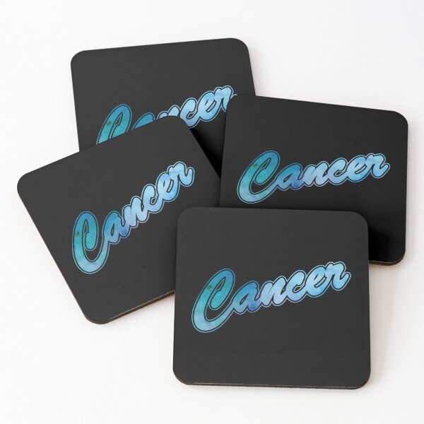 Item preview, CANCER Zodiak Sign Brush Script (blue/green) designed and sold by JennieCarolina.