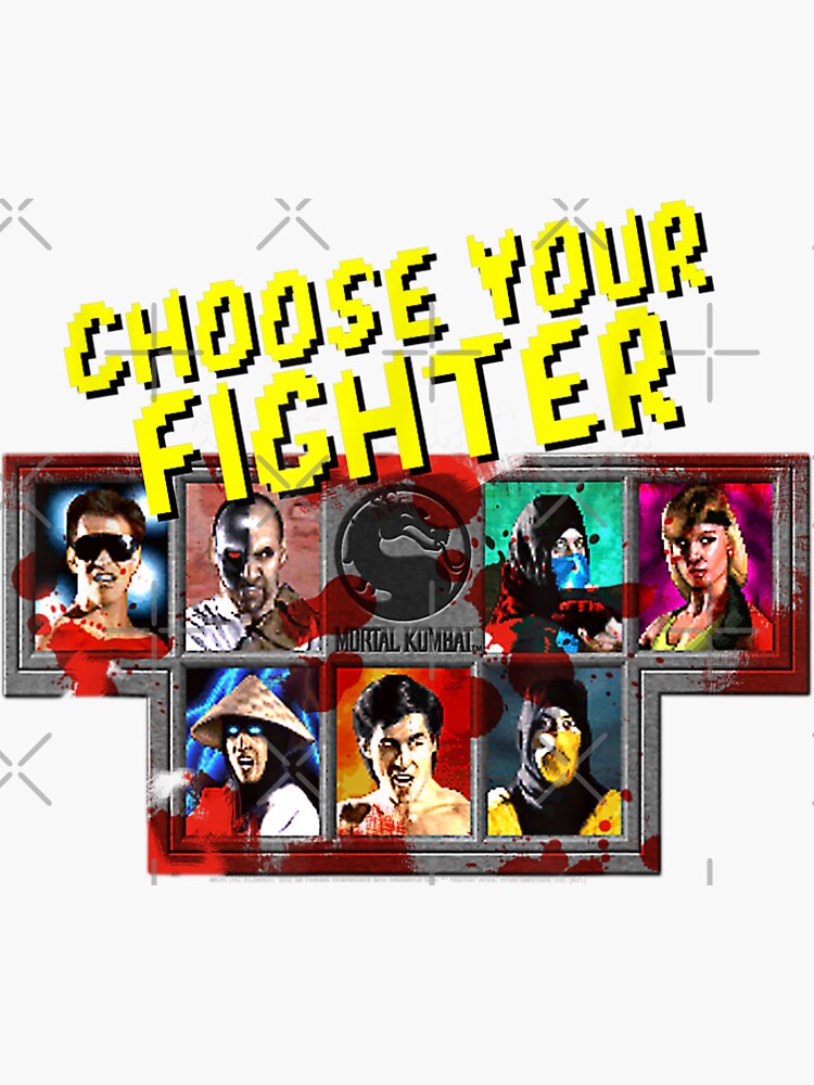 Mortal Kombat 4 Gold - Character Select  Sticker for Sale by MammothTank