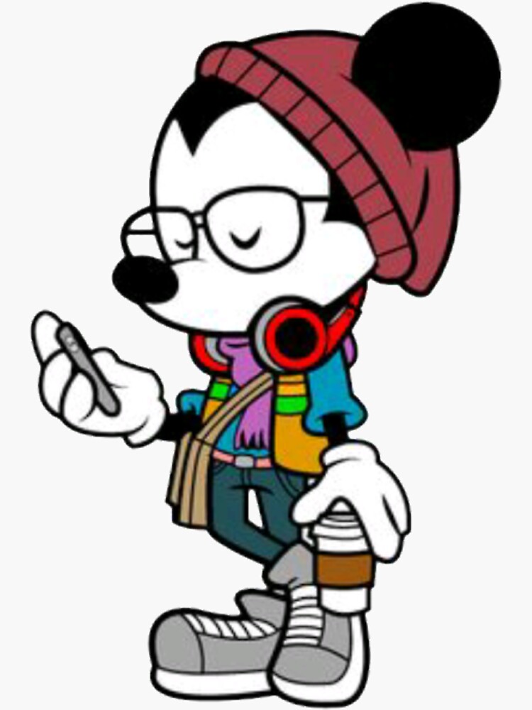 "Dessin animé Micky-Mouse" Sticker for Sale by RubyRobins | Redbubble