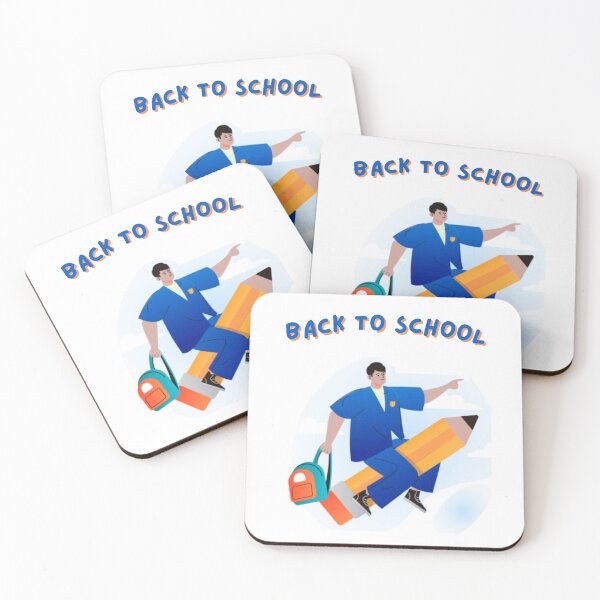 Item preview, Colorful Back To School Design With Student Flying To School On Pencil designed and sold by CreativeCranium.