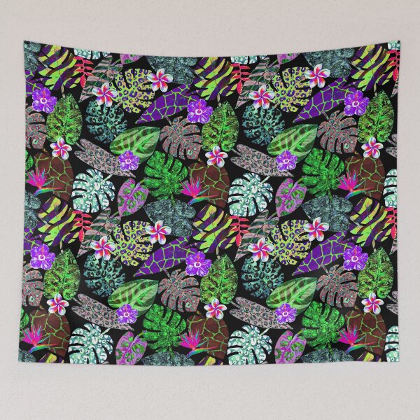Item preview, Psychedelic Plants Pattern designed and sold by Shiablue.