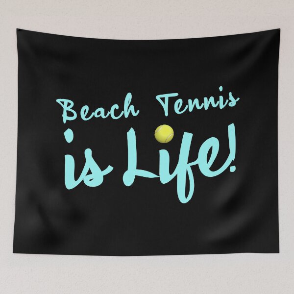Item preview, Beach Tennis is Life! Cyan Edition designed and sold by angelisart.