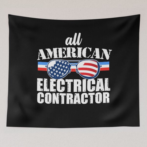 Item preview, American Electrical Contractor designed and sold by FanaticTee.