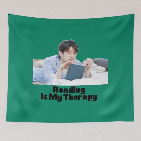 Item preview, reading is my therapy featuring kpop idol       designed and sold by QuerxienCAN.