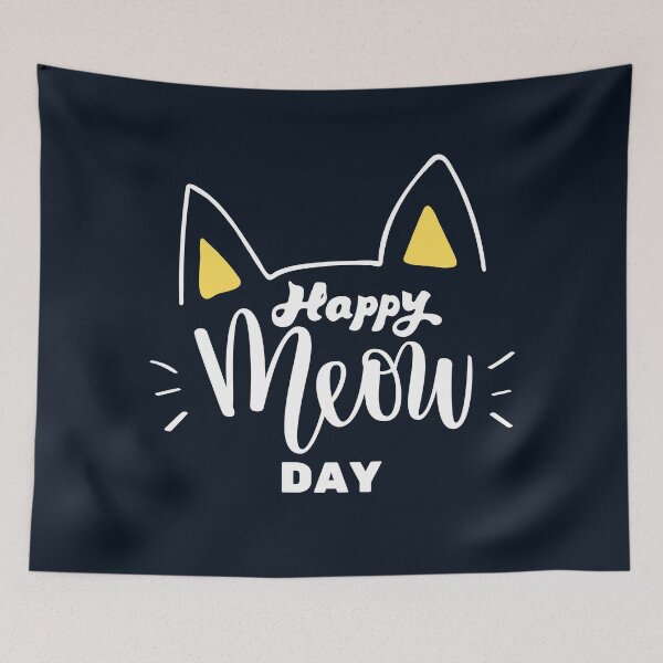 Item preview, Happy cat day international cat day designed and sold by marunstudio.