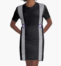 Classic Target Roundel Racing Checkers Graphic T-Shirt Dress