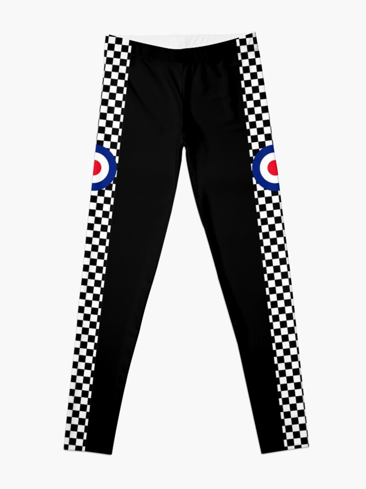 Alternate view of Classic Target Roundel Racing Checkers Leggings