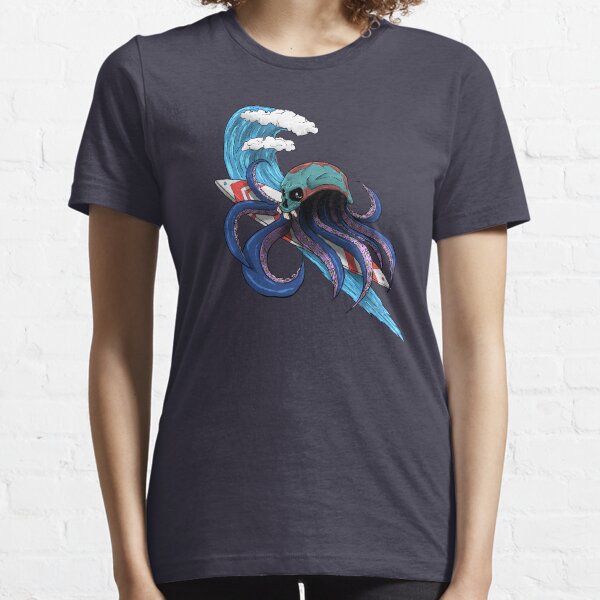Surfing Octopus Essential T-Shirt