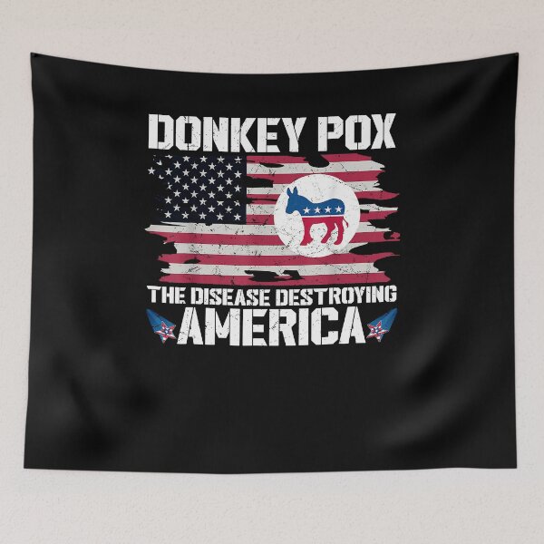 Item preview, Donkey Pox The Disease Destroying America Funny Anti Biden designed and sold by margeretelser.