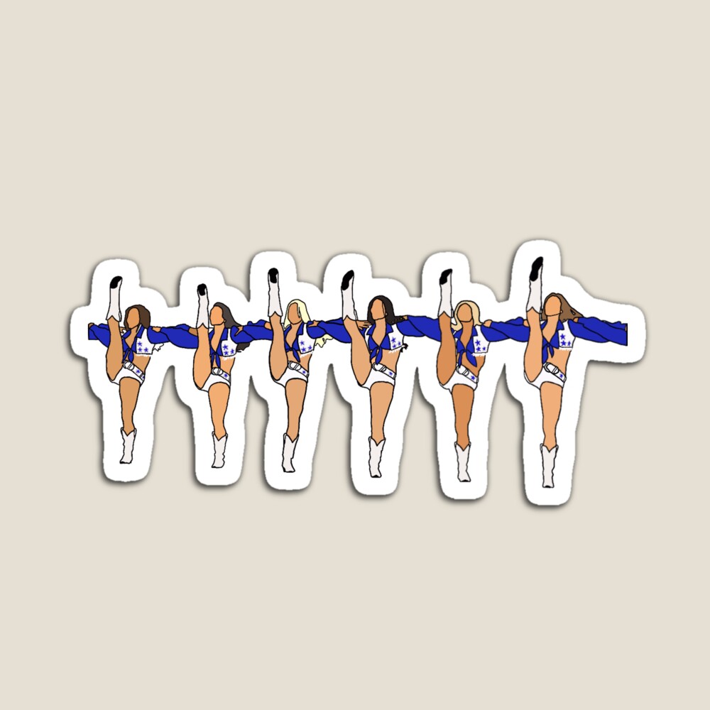 Dallas Cowboys Cheerleader Sticker for Sale by carolineomara