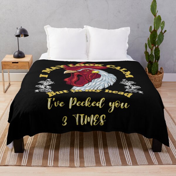 Item preview, I May Look Calm But In My Head, I've Pecked You 3 Times designed and sold by katieschunk.