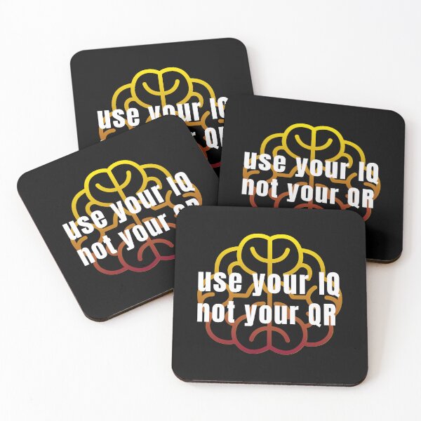 Item preview, Use your IQ not your QR. Brainy Thought designed and sold by Rebel-Design.