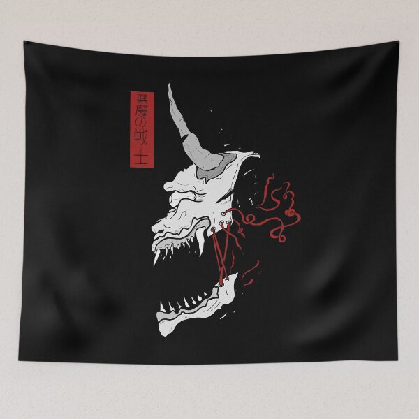 Artikelvorschau, Japanische Teufelsmaske Horror Anime Style Design entworfen und verkauft von ZanaiyaErion.
