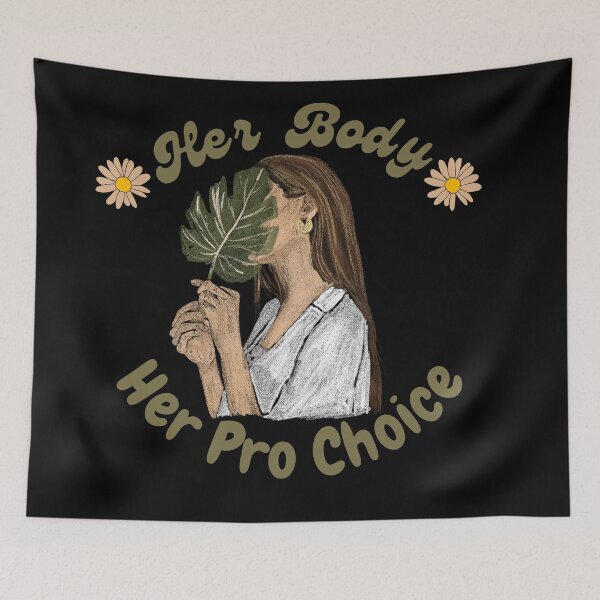 Item preview, Her body and her pro choice  designed and sold by Artistusha.