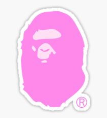 Pink Bape Sticker