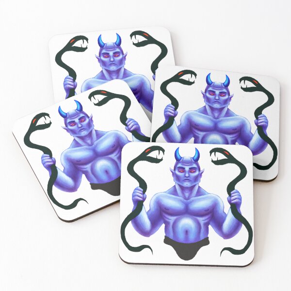Item preview, Devil Wielding Snakes designed and sold by TobyHickok.