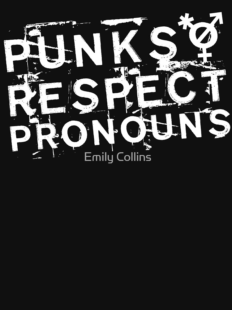 ¡Punks respetan los pronombres! de baselinegraphix