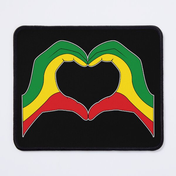 Item preview, Rasta Heart Hands Reggae Colors designed and sold by designandclouds.