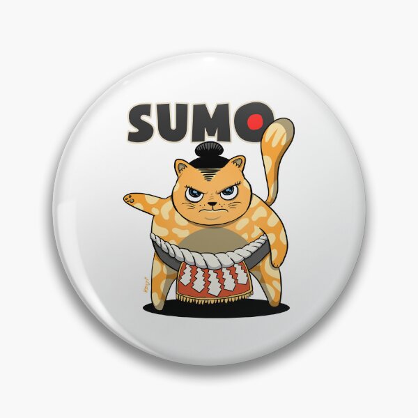 Artikelvorschau, Sumo-Wrestler Katze Yokozuna ネコ Neko Orange entworfen und verkauft von Julius Gislason.