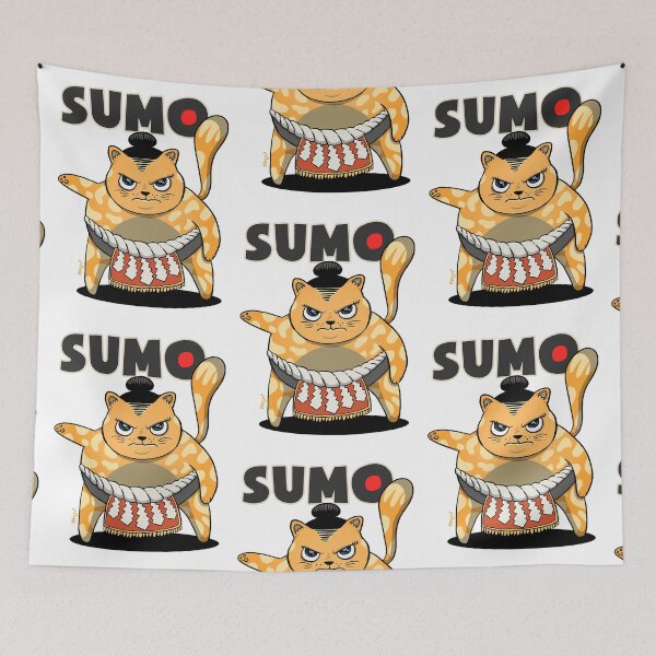 Item preview, Sumo Wrestler Cat Yokozuna ネコ Neko Orange designed and sold by Julius Gislason.