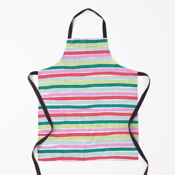 Item preview, Colorful horizontal striped pattern - pink, red and green watercolor stripes designed and sold by patterncrow.