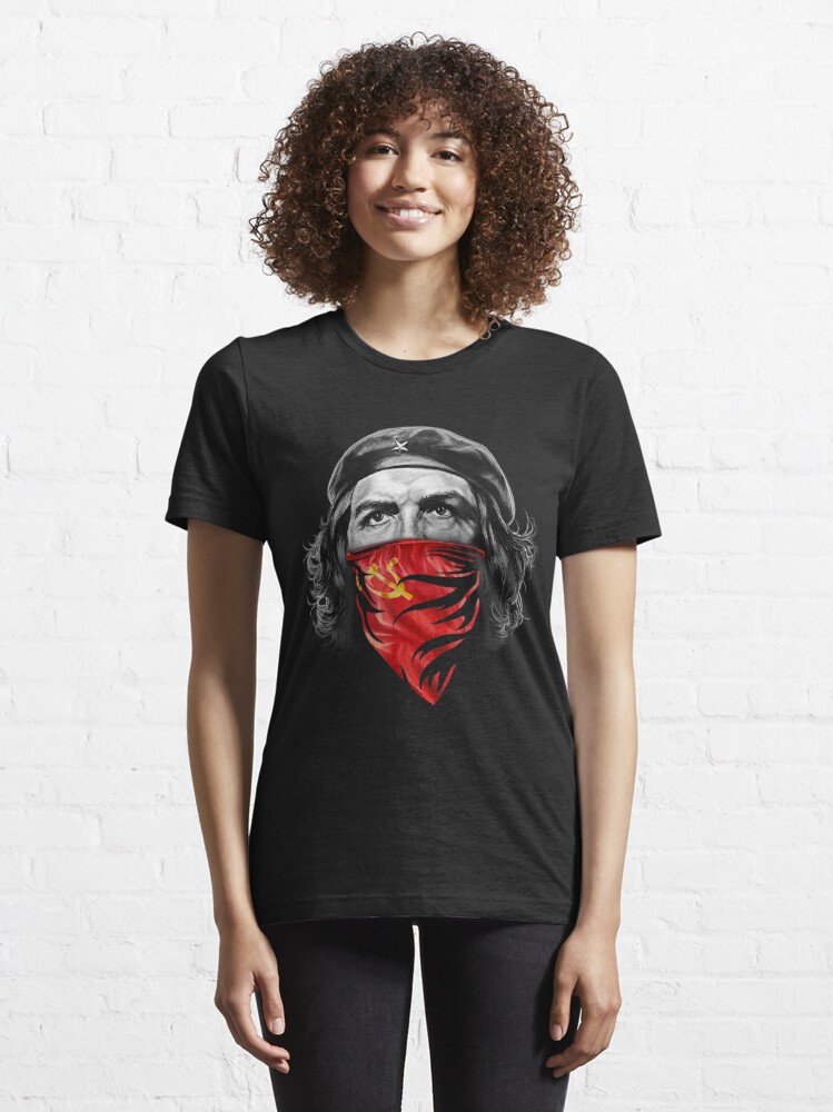 T-Shirt, Che Guevara W Soviet Hammer And Sickle Red Bandana