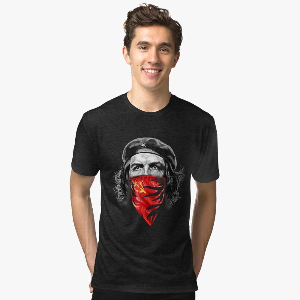 T-Shirt, Che Guevara W Soviet Hammer And Sickle Red Bandana – Teezou Store