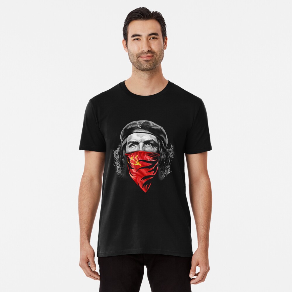 T-Shirt, Che Guevara W Soviet Hammer And Sickle Red Bandana – Teezou Store