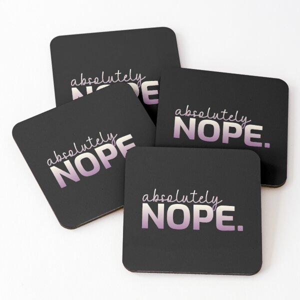 Item preview, Funny absolutely nope introverts gif  Poster designed and sold by bubarmahunap.