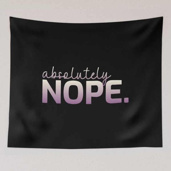 Item preview, Funny absolutely nope introverts gif  Poster designed and sold by bubarmahunap.
