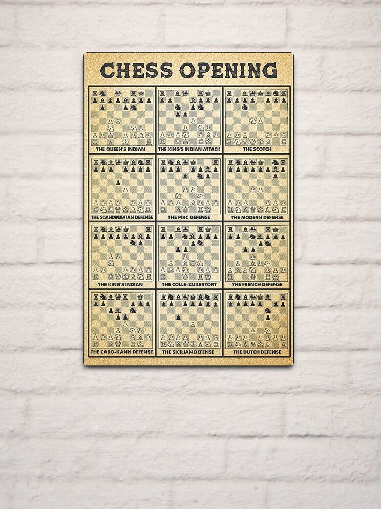 Pirc Defense Chess' Poster, picture, metal print, paint by IMR