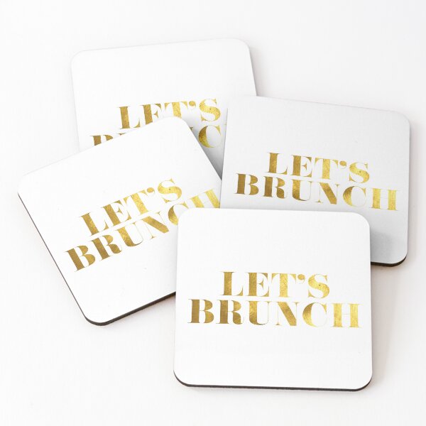 Item preview, Let's Brunch Faux Gold designed and sold by tshirtstylist.
