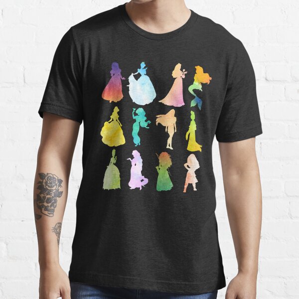 "Princesses Watercolor Silhouette" Tshirt for Sale by AmandaKellyd