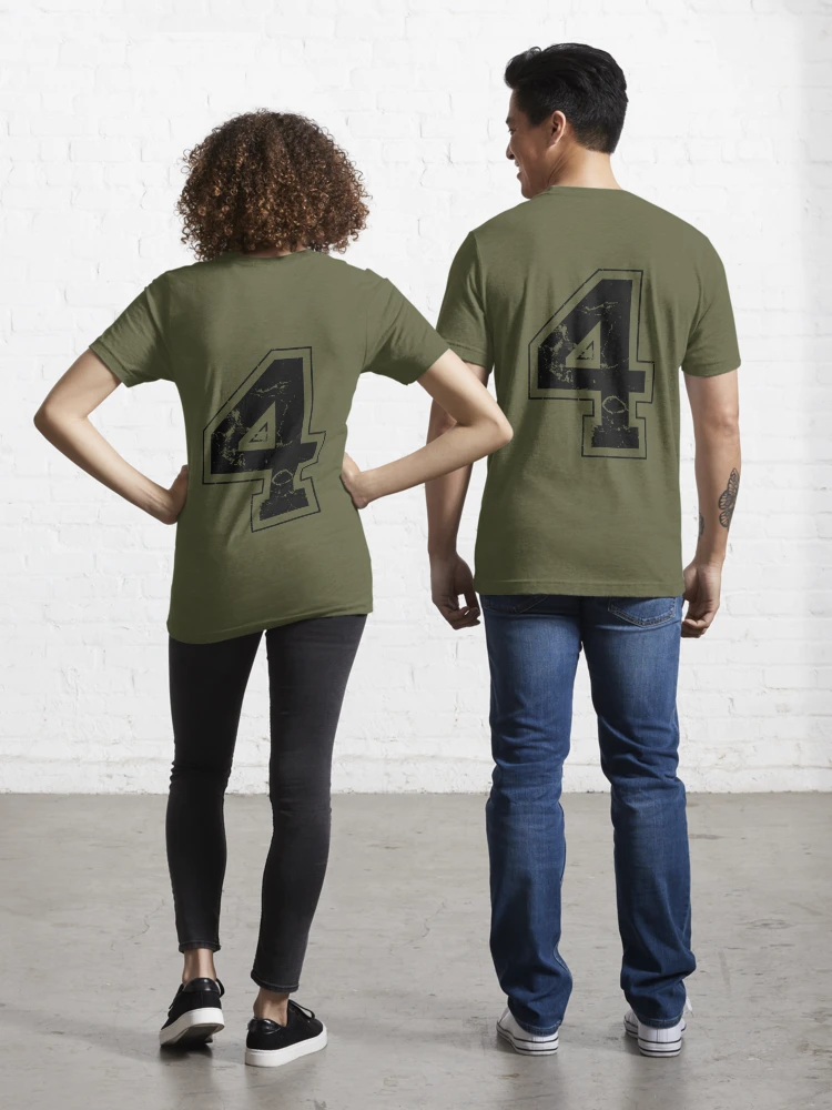 Number 4 Athletic Black by T-Shirt | Sports Four porcodiseno Jersey Player\