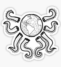 Earth Octopus Variant 1 Sticker
