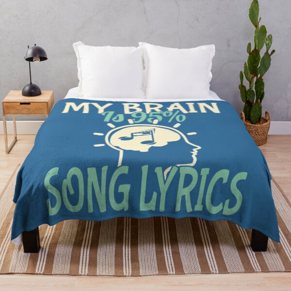 Artikelvorschau, Mein Gehirn ist zu 95 % Songtext Teen Music Lover entworfen und verkauft von ZinEc.