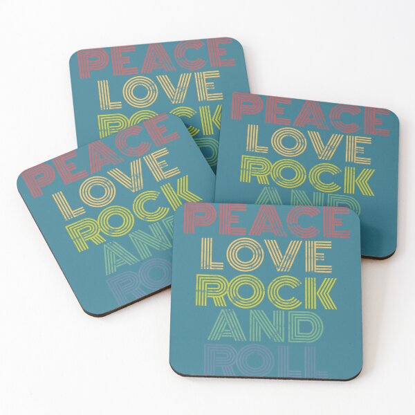 Item preview, Peace Love Rock And Roll Distressed Rock Concert designed and sold by ZinEc.