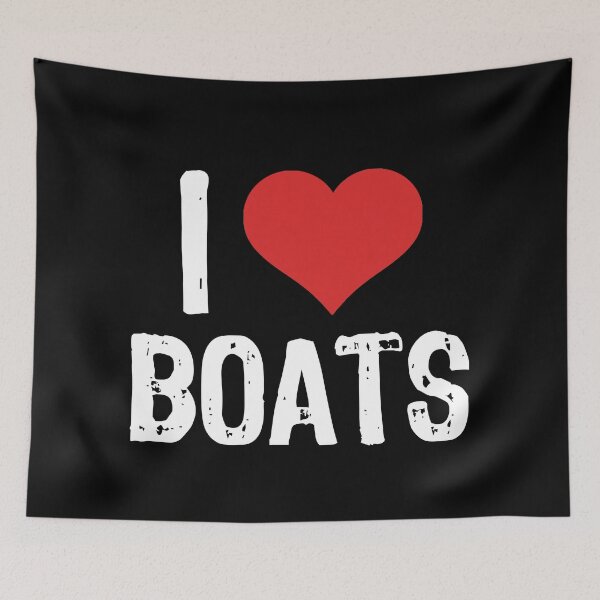 Item preview, I Love Boats designed and sold by The "I Love Everything" Shop.