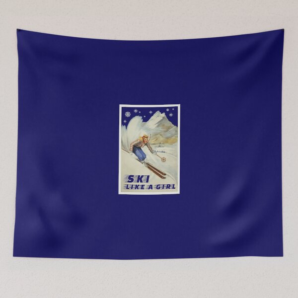 Item preview, Esquí como una niña Esquí Deportes Vintage Retro designed and sold by ZuyTemmm.