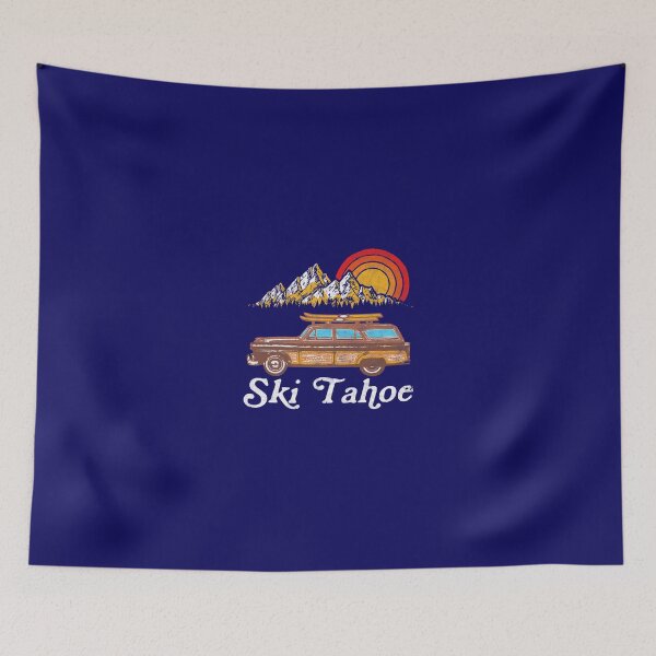 Item preview, Ski Tahoe Retro Woody Station Wagon Graphic  designed and sold by ZuyTemmm.
