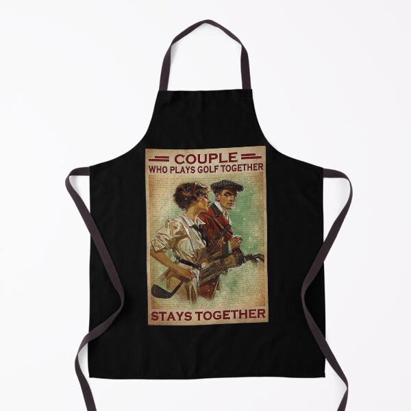 Item preview, Couple Who Plays Golf Together Stays Together Poster - Male And Female Golfers Vintage   designed and sold by Alexanderhishop.