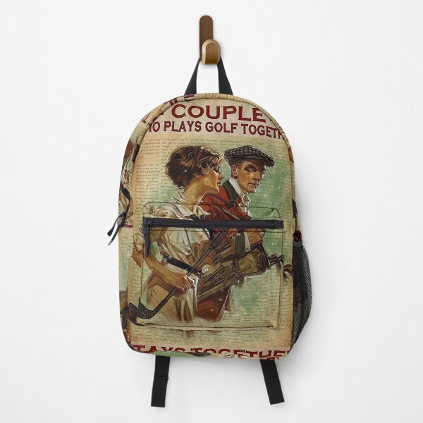 Item preview, Couple Who Plays Golf Together Stays Together Poster - Male And Female Golfers Vintage designed and sold by Alexanderhishop.