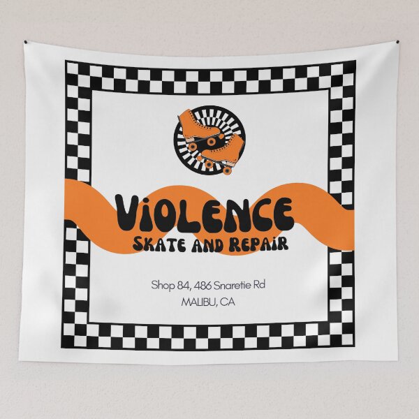 Item preview, Violence Skate and Repair designed and sold by teaandcraft.