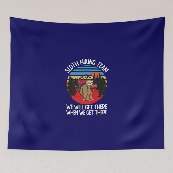 Item preview, Sloth Hiking Team We Will Get There Retro Vintage Premium designed and sold by ZuyTemmm.