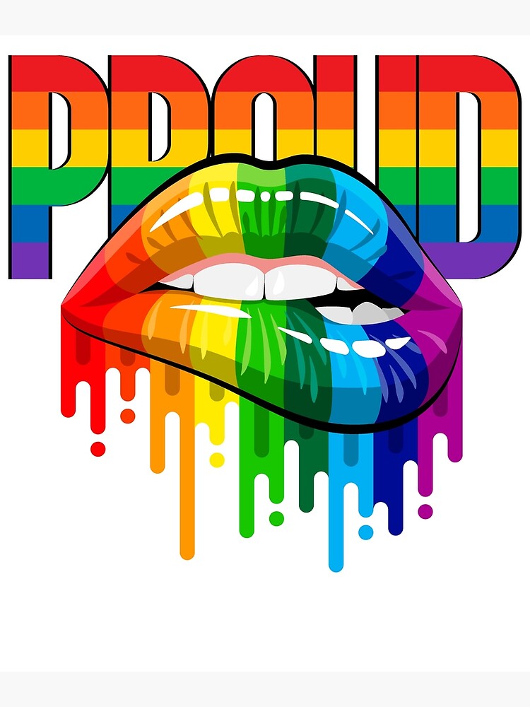Proud Rainbow Lips Pride Art Print For Sale By Bestdesign4u Redbubble